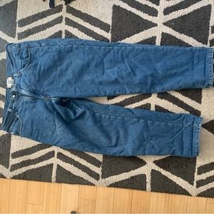 Ll bean mens fleece lined jeans, 34x32